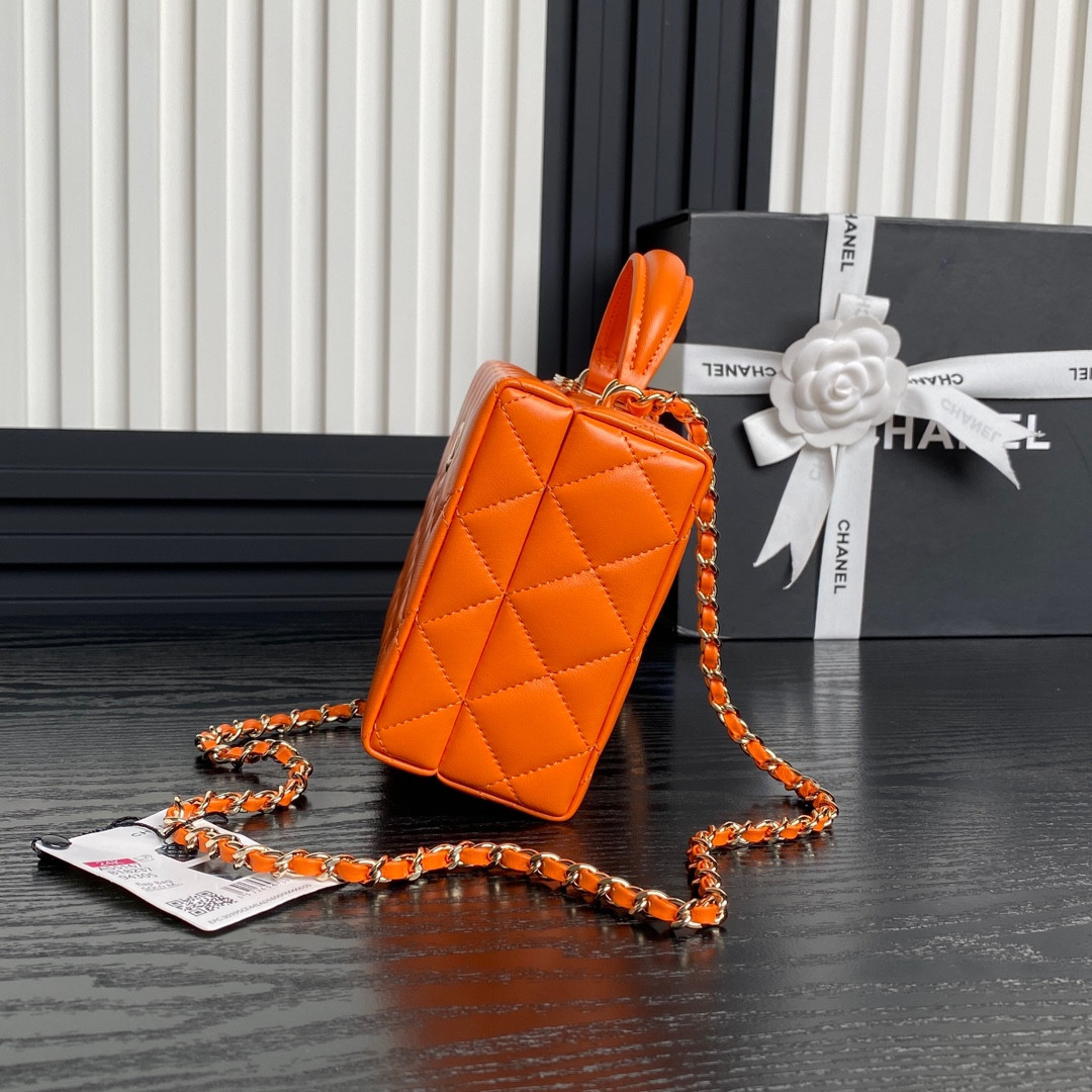 Ch*el Small Box Bag 12.5x18x6.5cm