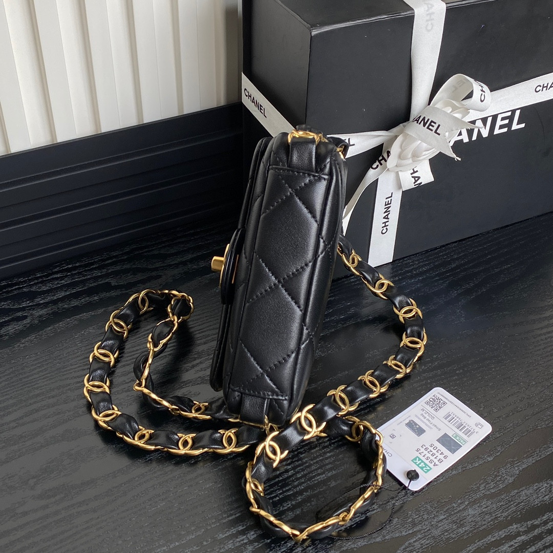 Ch*el Mini Flap Bag 12×16×5cm