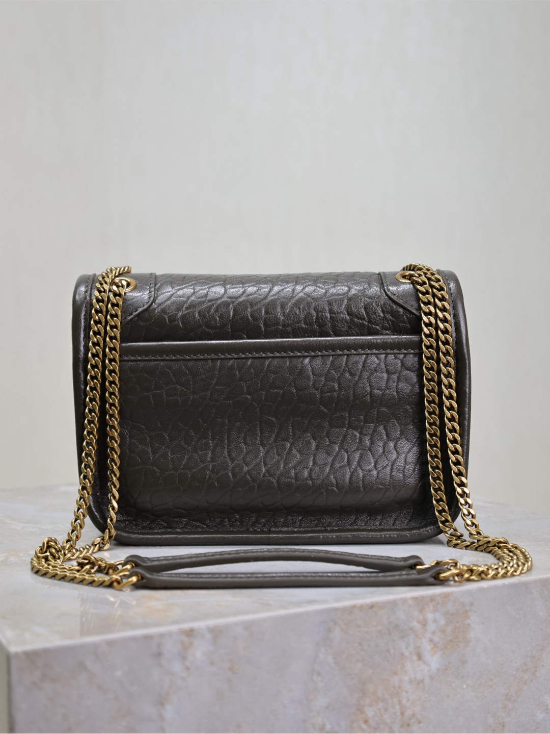 Y*L Niki Mini in grained lambskin 828736 12.5x18x5cm