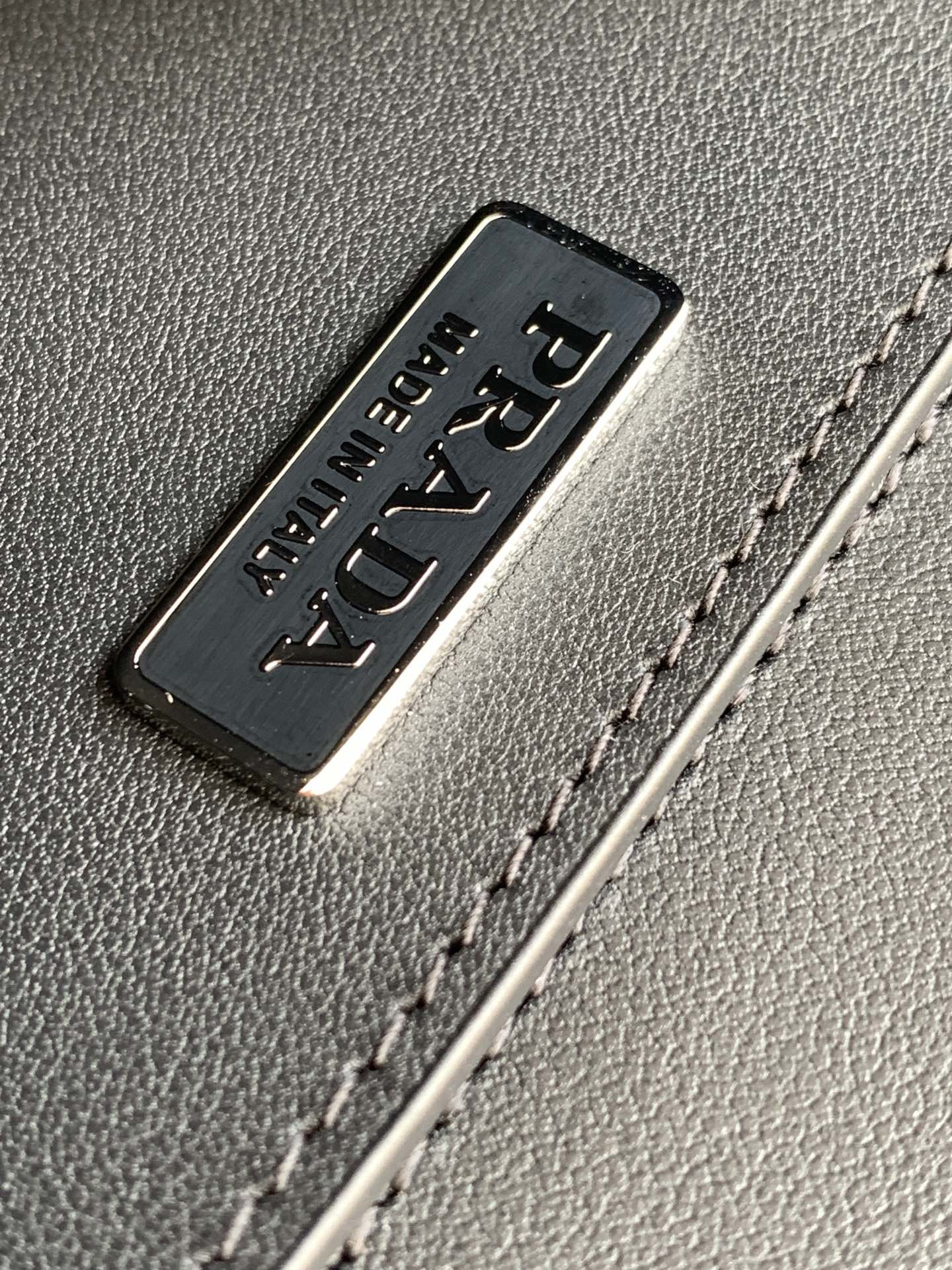 Pra*a Brushed Leather Shoulder Bag 17x 9.5x3.5cm