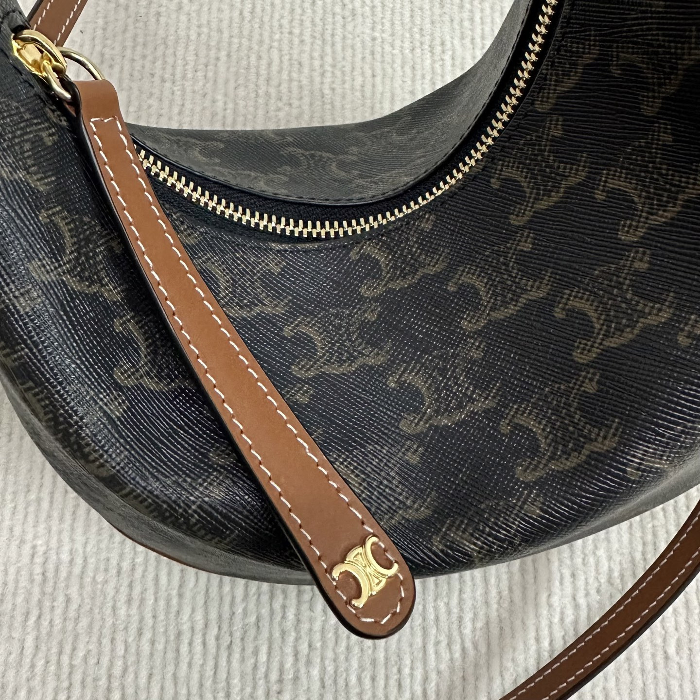 Ce**e Teen Ce**e Lulu in Triomphe canvas and calfskin 21x24x5cm