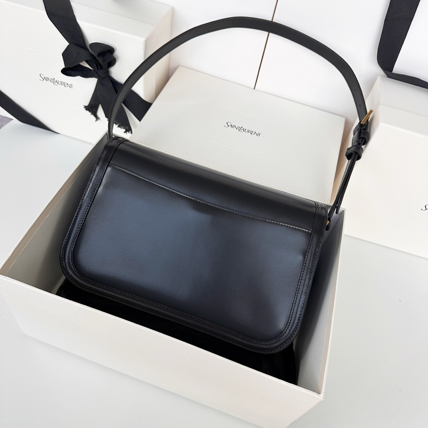 Y*L solferino large in box Sa**t Lau*nt 29x18x9cm