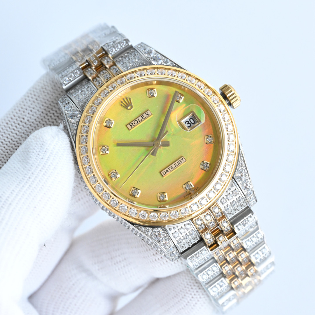 R*l*x B33 Datejust 41mm Full Diamond Series