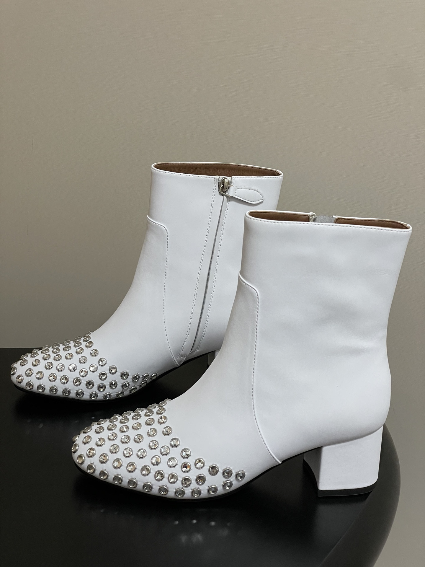 UA Alaia Crystal Diamond Boots 5.5cm Heel(Customized Size 7-10 days production time)